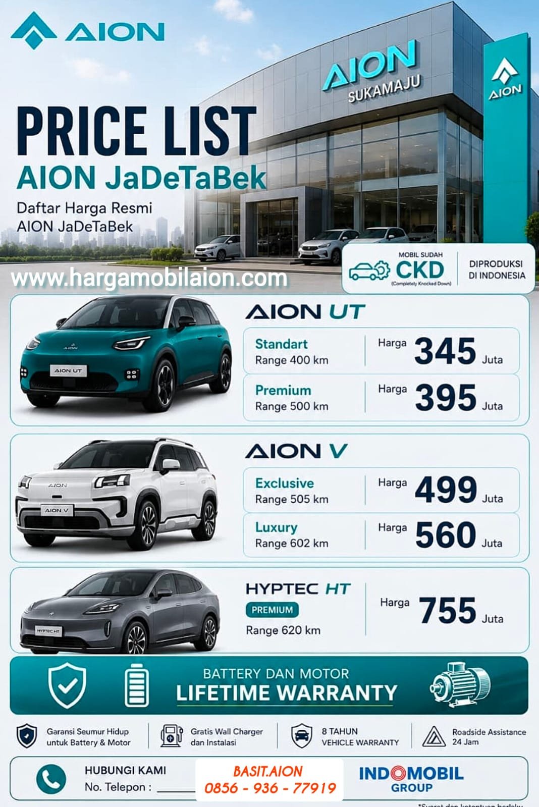 HARGA AION SUKAMAJU BOGOR
