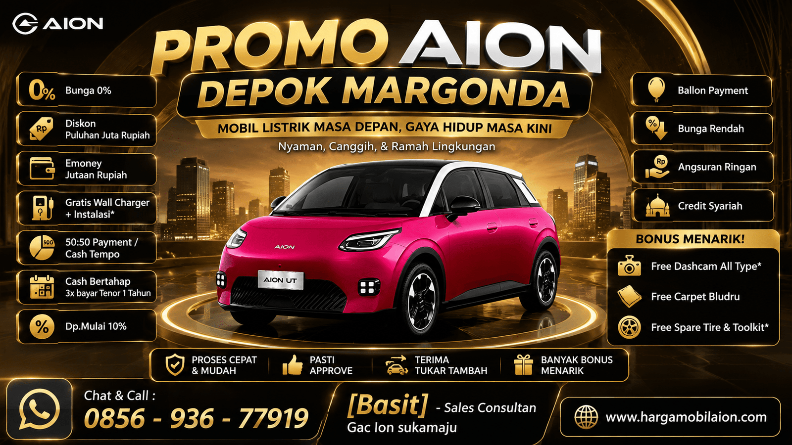 kredit mobil listrik aion test drive margonda
