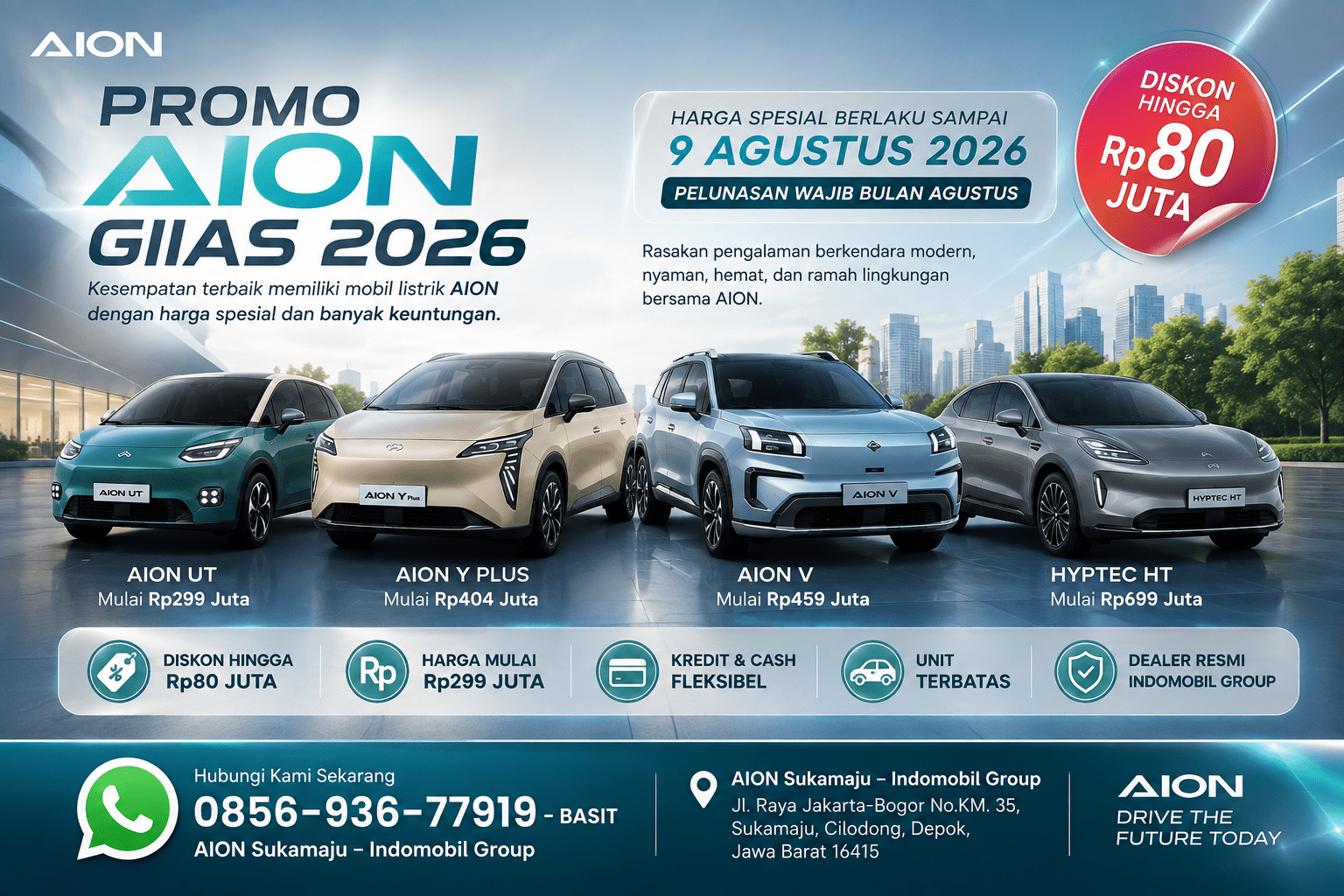 Promo Mobil AION GIIAS 2026 - dealer aion depok